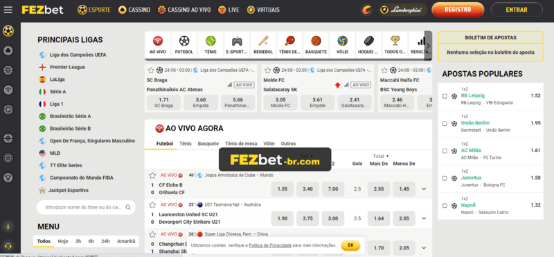 Sites de apostas esportivas